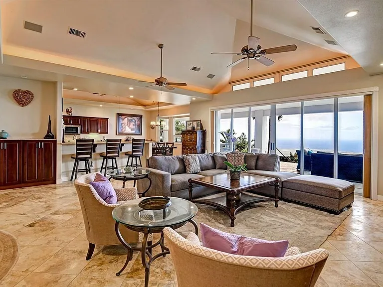 Kona estate interior living space